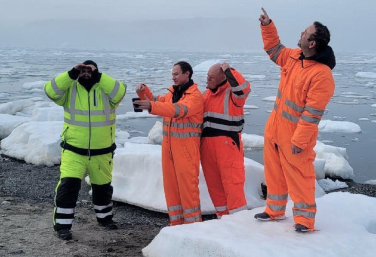Auria team members on a mission deployment